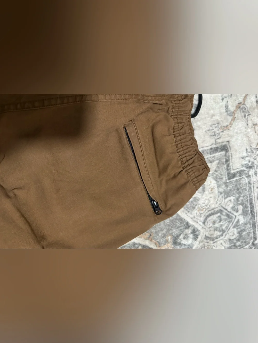 2 Pair- Old Navy Boys XL 14-16 Tech Taper Cargo Pants 2 Pair Lot Tan Brown